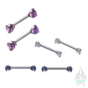 Industrial strength: crystal fixed end nipple bars